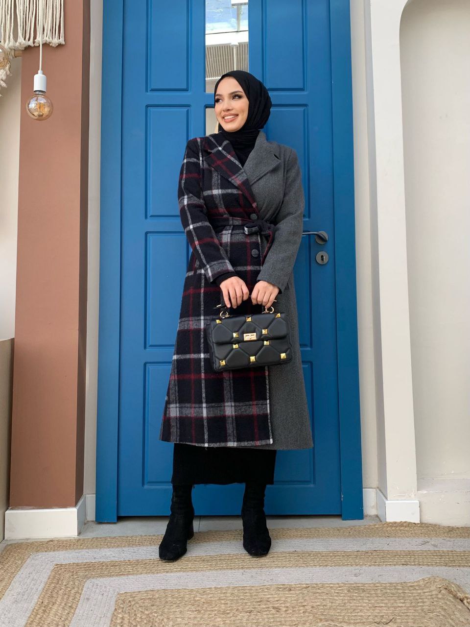 7792 Kaban lined wool coat