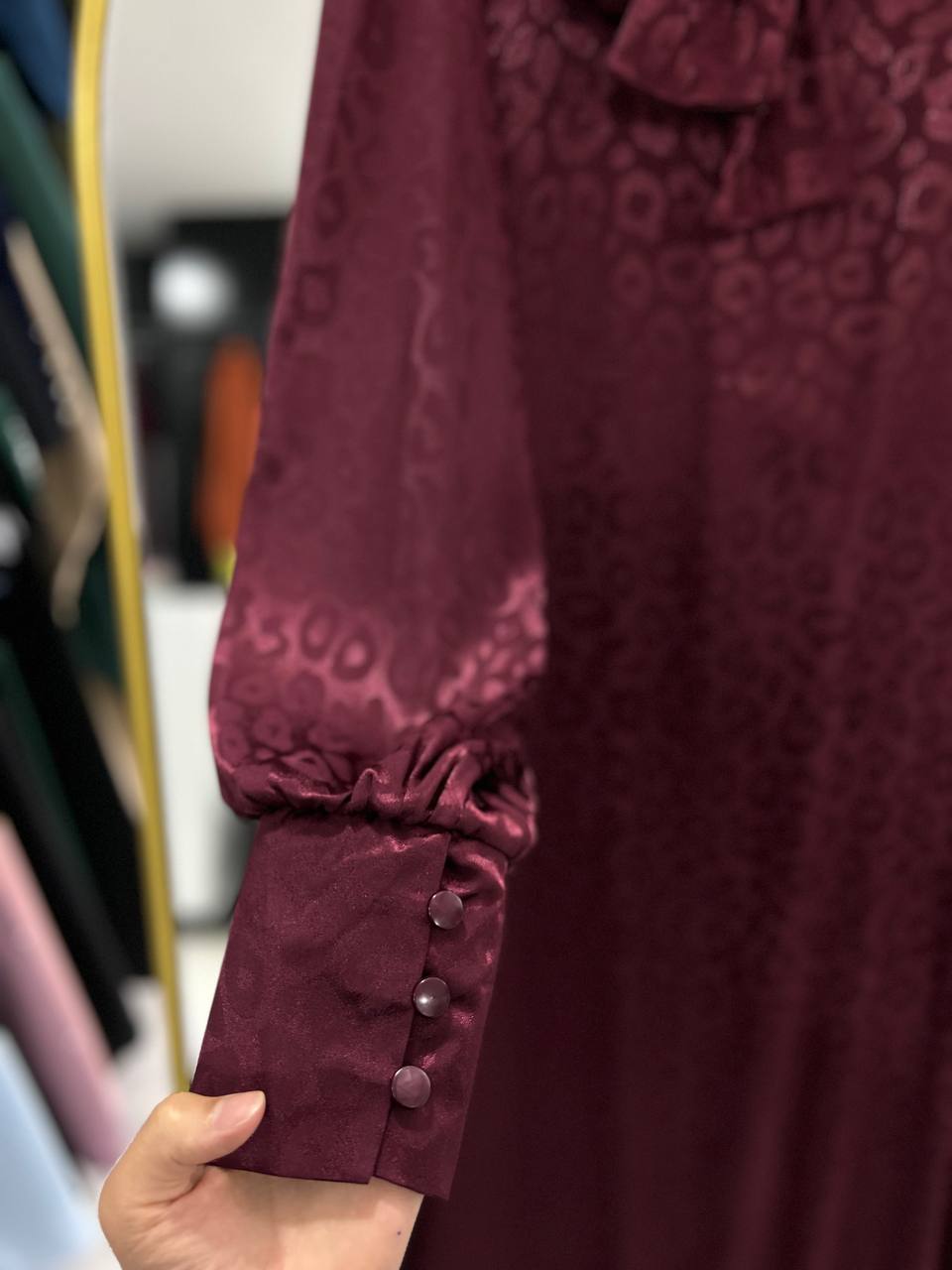 فستان رنا الصيفي العملي – اللون خمري