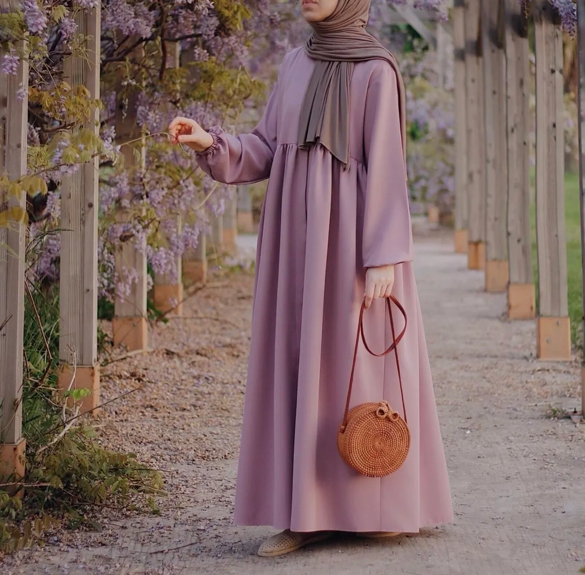 Loose Abaya Baizel Pink 1377