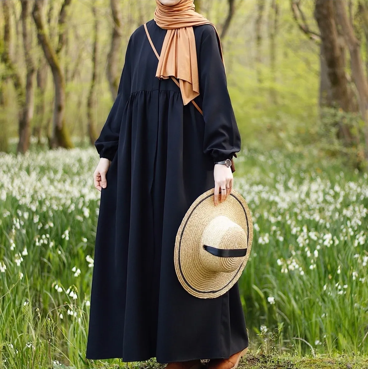 Baizel loose abaya black 1377