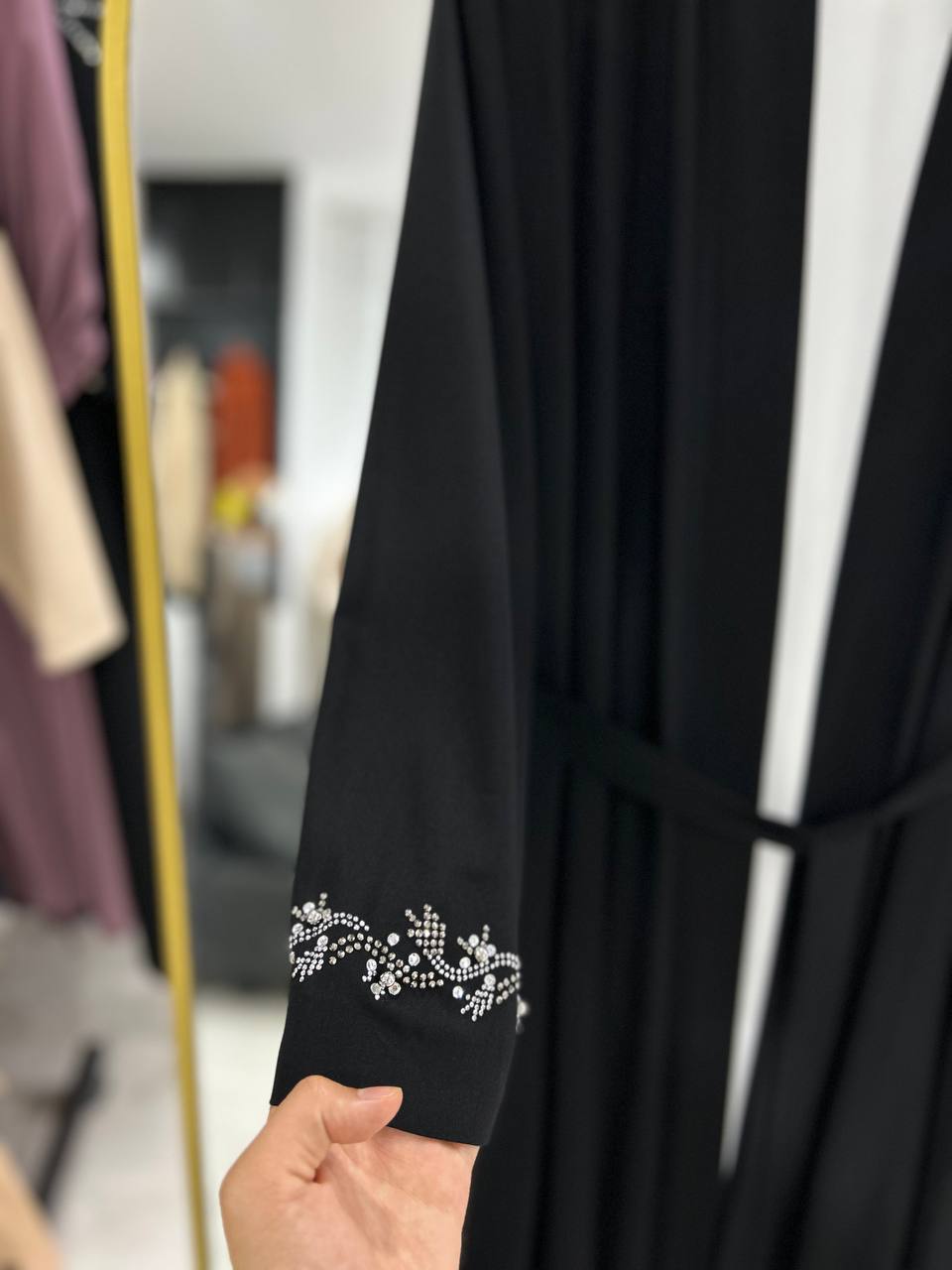 Lilas Yazlık Resmi Abaya Takımı (Siyah)