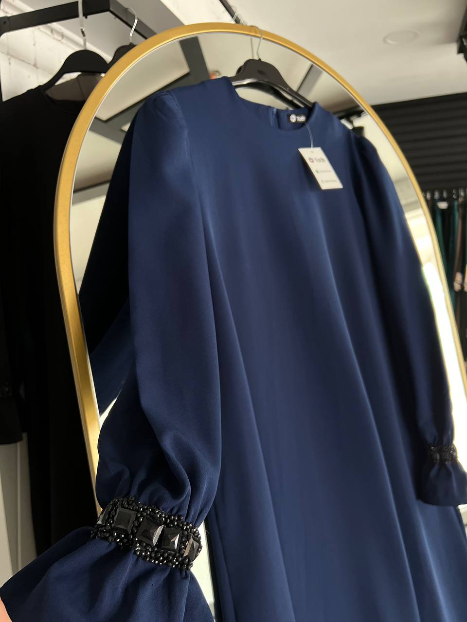 فستان زمرد لون (كحلي) 1794