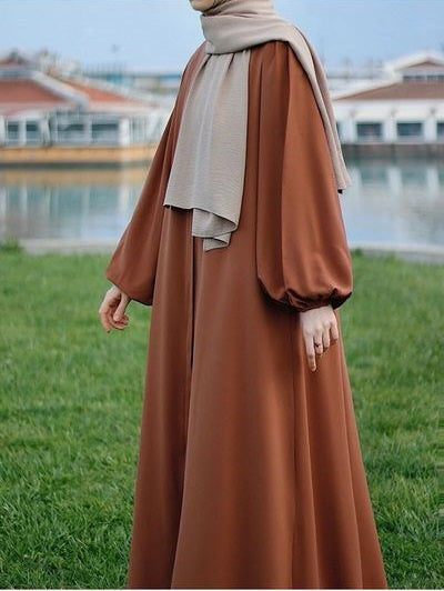 Andy's loose abaya for veiled women (brick) 1378