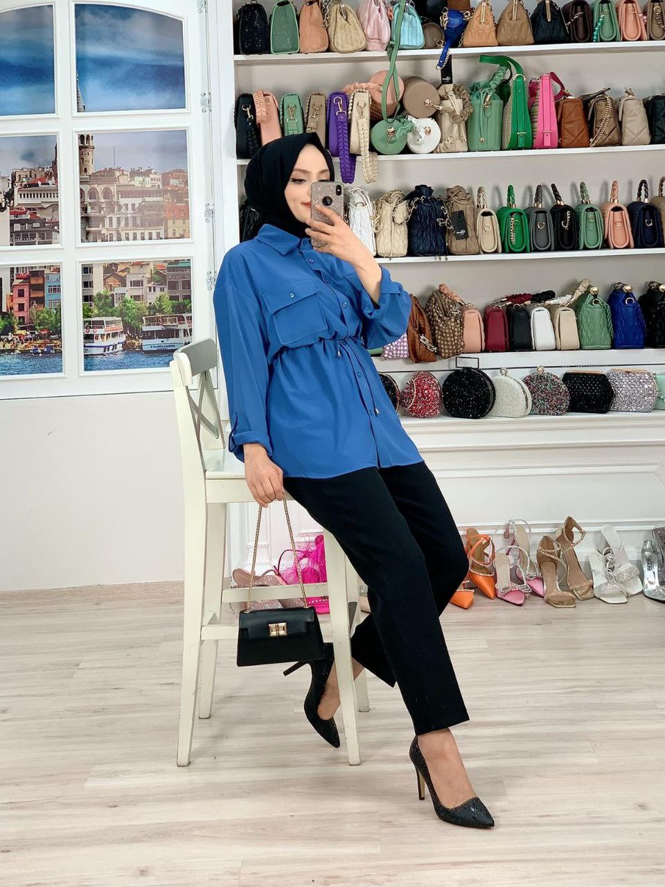 Mavi Tunik 2621 Bel Bagiamah Cepil