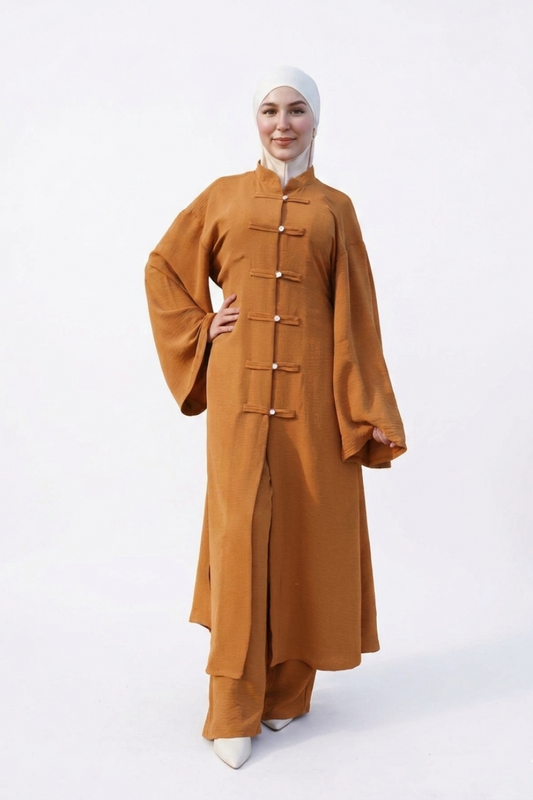 طقم فايزة (عسلي )