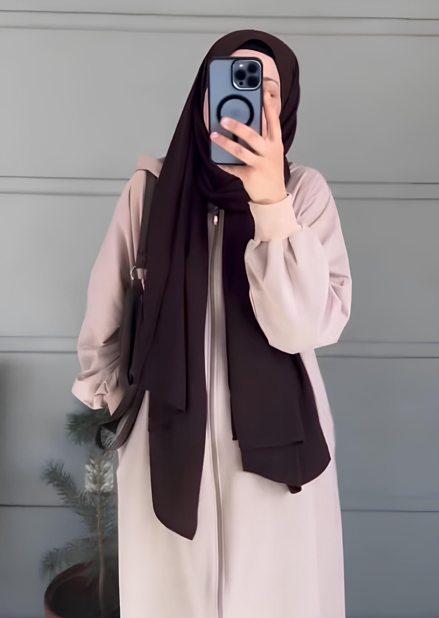 Susan Abaya with Hijab (Pink) 1511