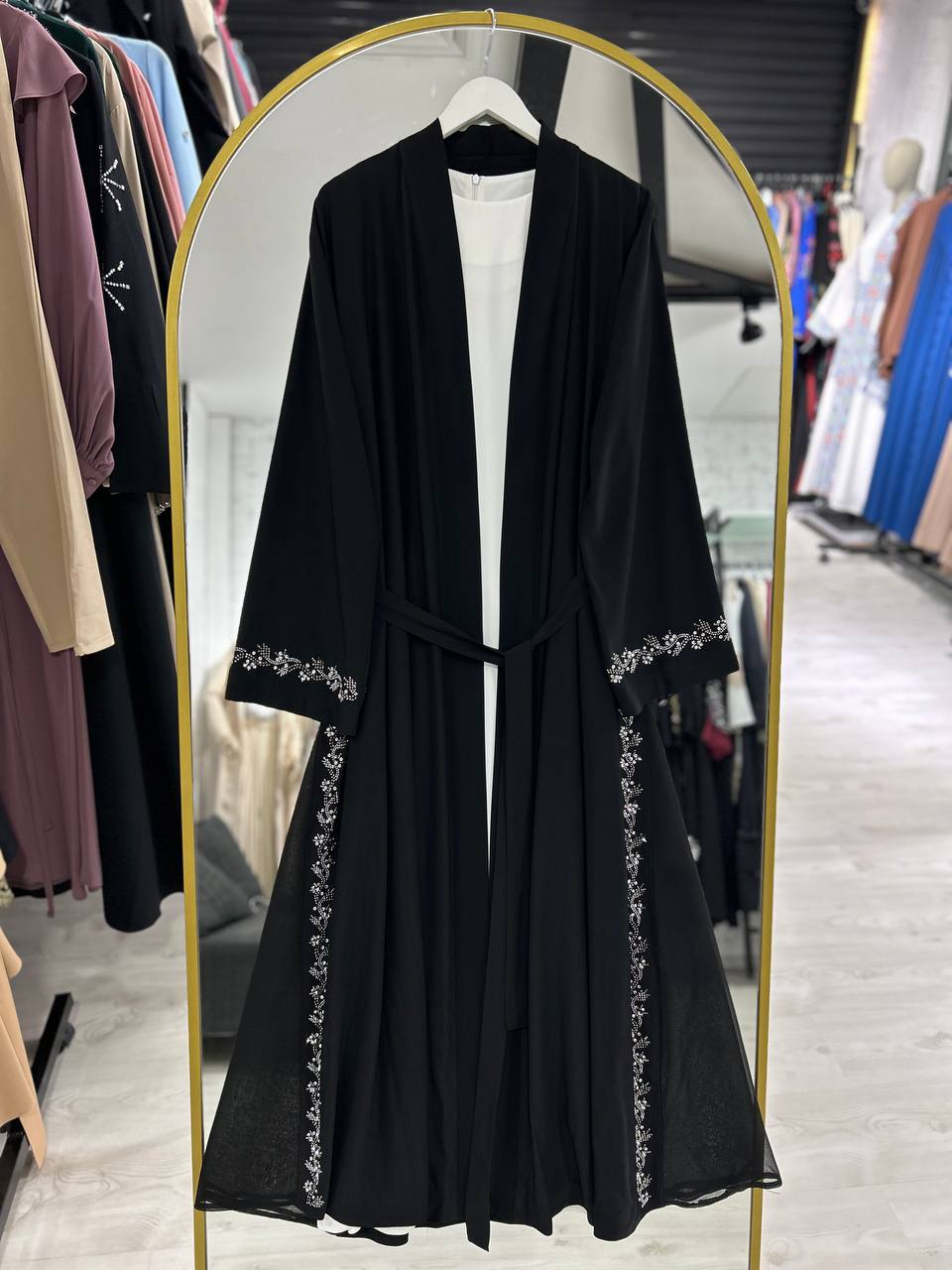 Lilas Yazlık Resmi Abaya Takımı (Siyah)