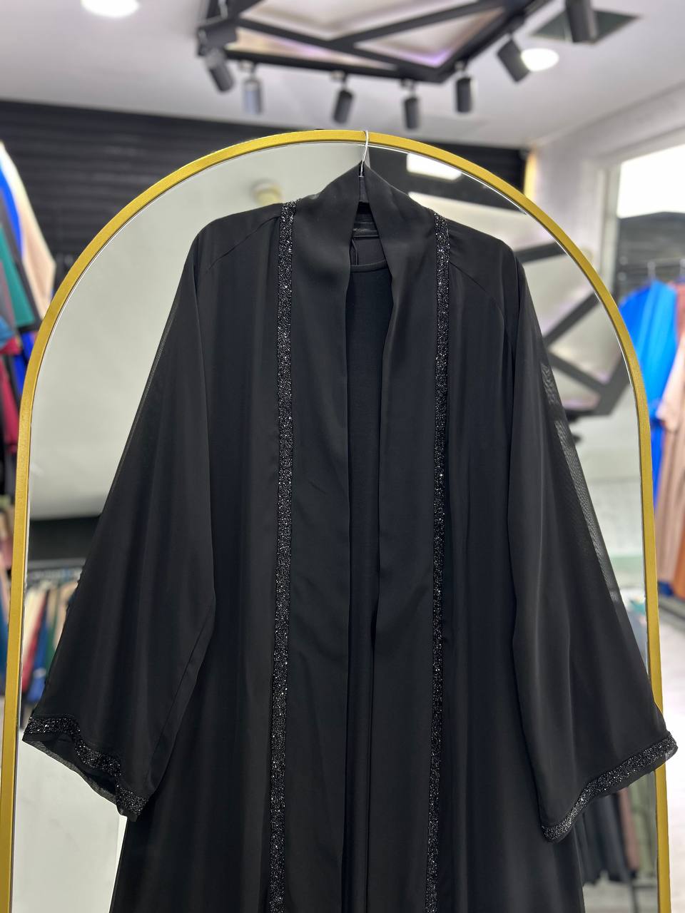 Nermin'den pratik yazlık abaya takımı, siyah