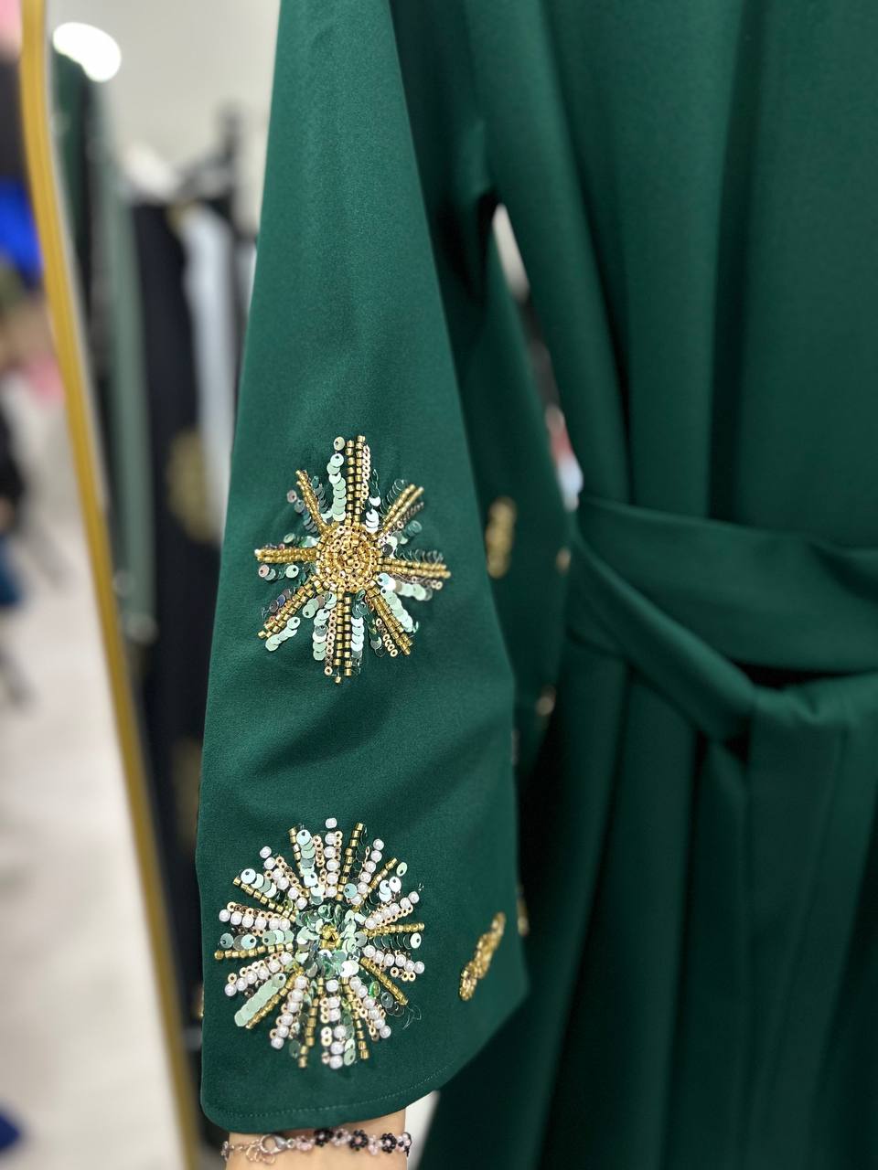 فستان نجود رسمي مناسب لصيف (زمرد)