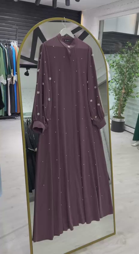 فستان لولو الصيفي العملي – لون موف