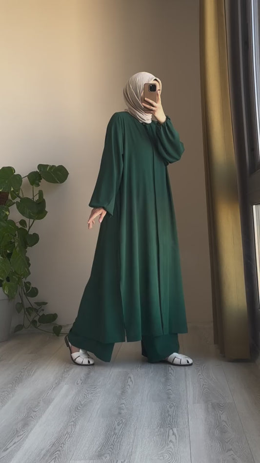 Yaz mevsimine uygun Luna takımı, kullanışlı yeşil renk